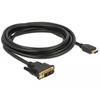 Video Cable and Adapter DeLOCK 85585 3m DVI HDMI Type A Black