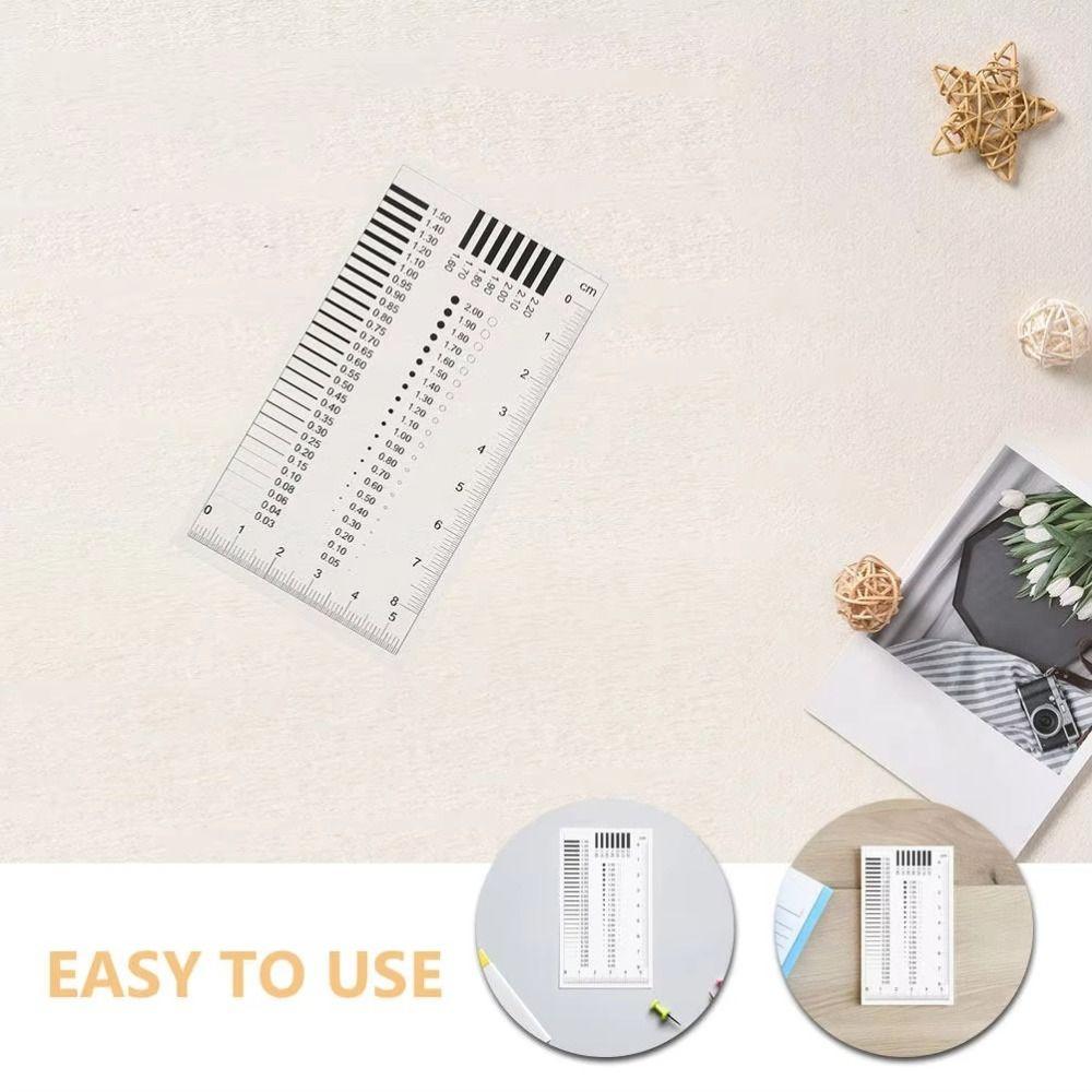 Plastic Crack Width Gauge Transparent Scratch Defect Measurement Tool Manufacturing
