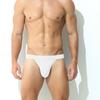 Men's Low Waist Ice Silk Triangle Briefs - High Elasticity, High Cut, European Size, Solid Color 3D Design.