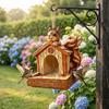 Synthetic Resin Bird Feeder Squirrel Feeder, Outdoor Hanging Garden Decor for Lovers Wild Backyard Patio Decoration Feeders