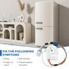 Silver ABS Refrigerator Evaporator Motor WR60X10307 Solves Freezer Cooling Concerns