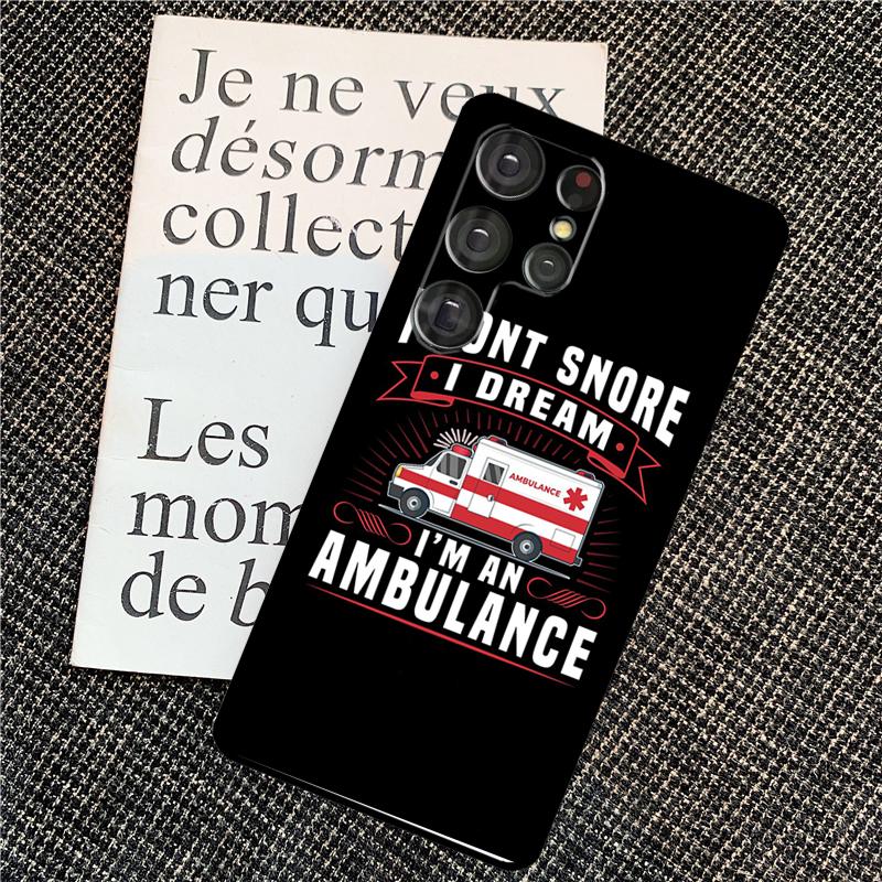 Ambulance Car Case For Samsung Galaxy S25 Ultra S20 S21 S22 S23 S24 Ultra S9 S10 Plus S25 FE Back Cover