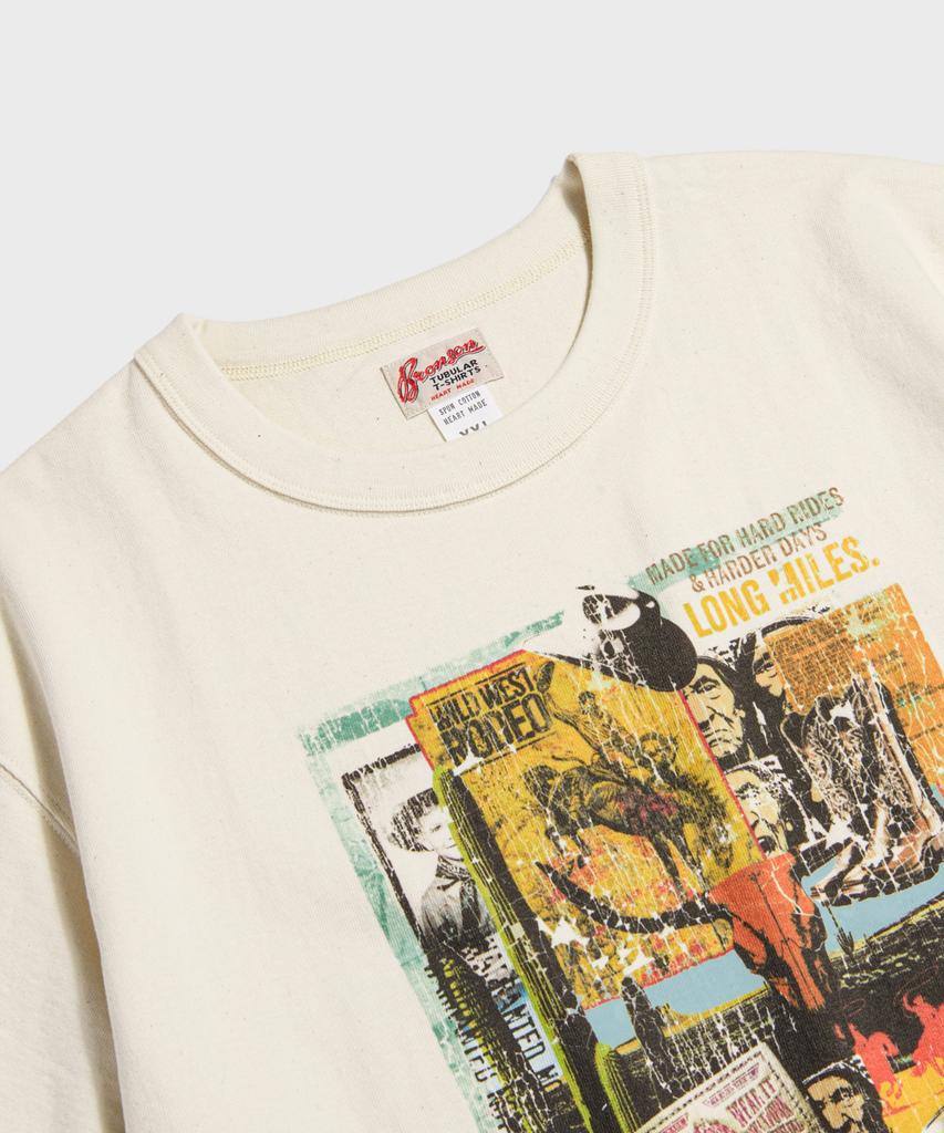 Beulonseun Western Collage Loopwheeled Graphic Tee Apricot