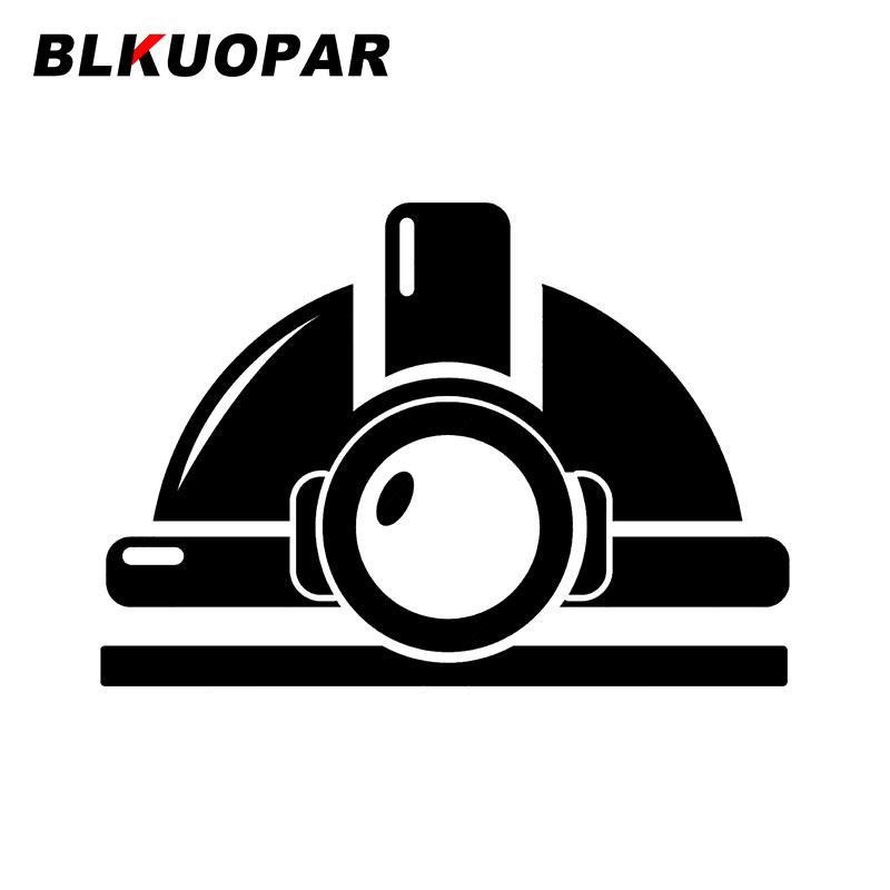BLKUOPAR Mining Helmet Car Stickers Anime Personality Die-cut Scratch-Proof Laptop Windshield Graphics Surfboard Car Accessories