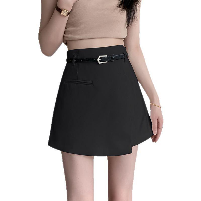 Women's High-Waist A-Line Irregular Skirt Shorts - 2025 Spring/Autumn Trend