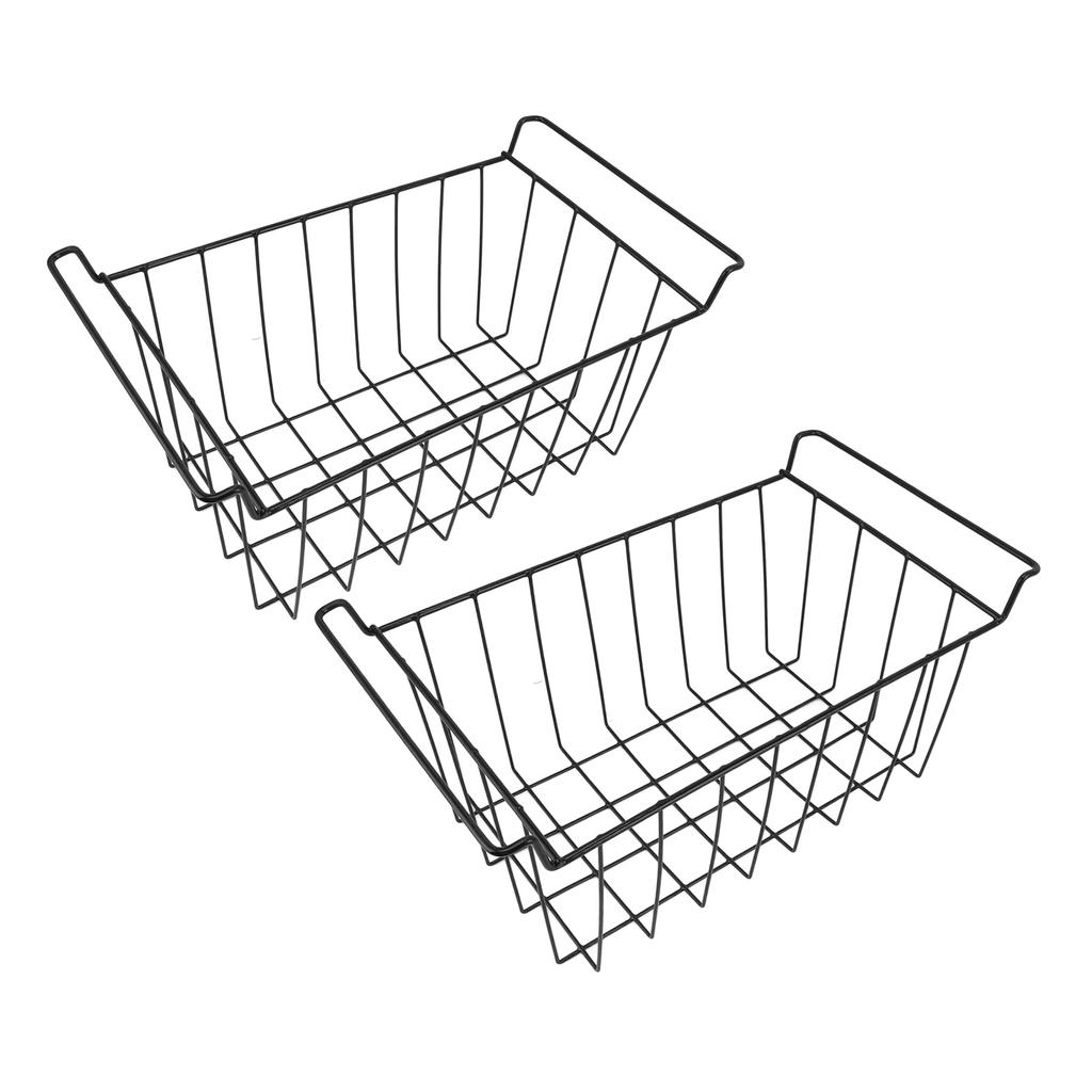 Basket Steel Wire PE Coating Space Saving Multifunctional     Bin for Refrigerator Food Storage