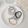 Holder Korean Style Hair Loop Women Pearl Hair Rope Hair Styling Accessory Woven Rubber Band