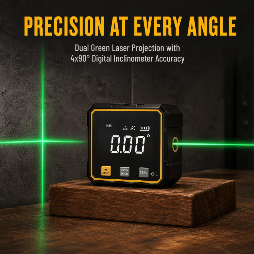 High-precision Electronic Angle Protractor Waterproof Angle Finder Level Gauge  Engineers
