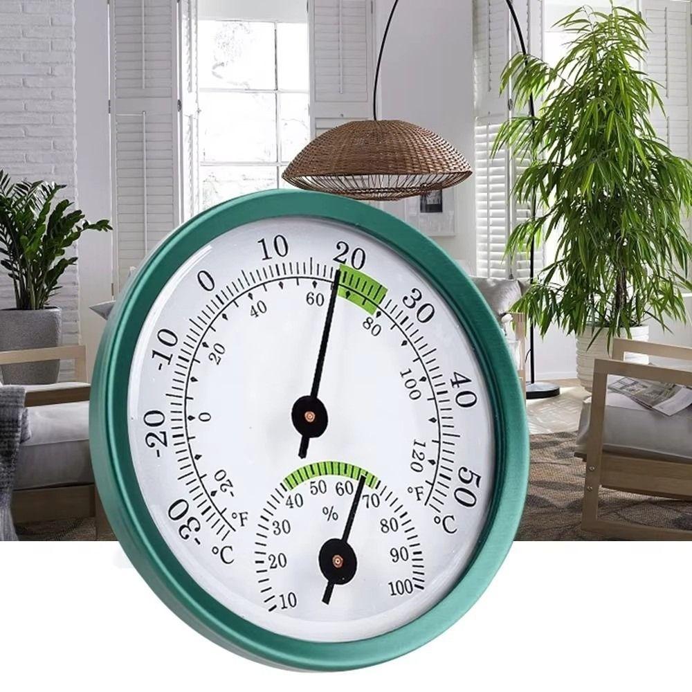 Round Pointer Type Temperature Meter No Battery Required Analog Hygrometer  Home Supply