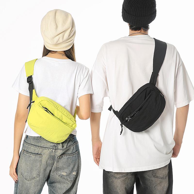 Men's & Women's Multi-layer Casual Chest Bag - Lightweight, Trendy Crossbody for Outdoor Sports & Commuting