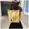 Canvas Tote Bag For Women Large Capacity Casual Shoulder Crossbody Urban Style
