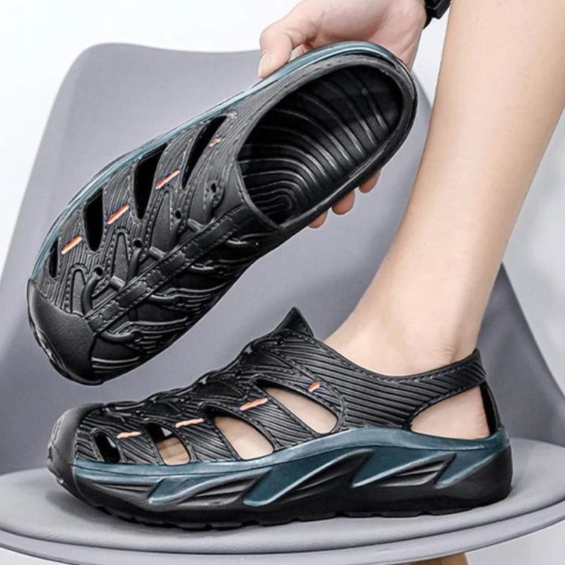 Hollow Man Sandals Soft Barefoot Big Size Stylish Original Breathable Wholesale Buy Number 41 In Welcome Deal Eva Shoes for Men