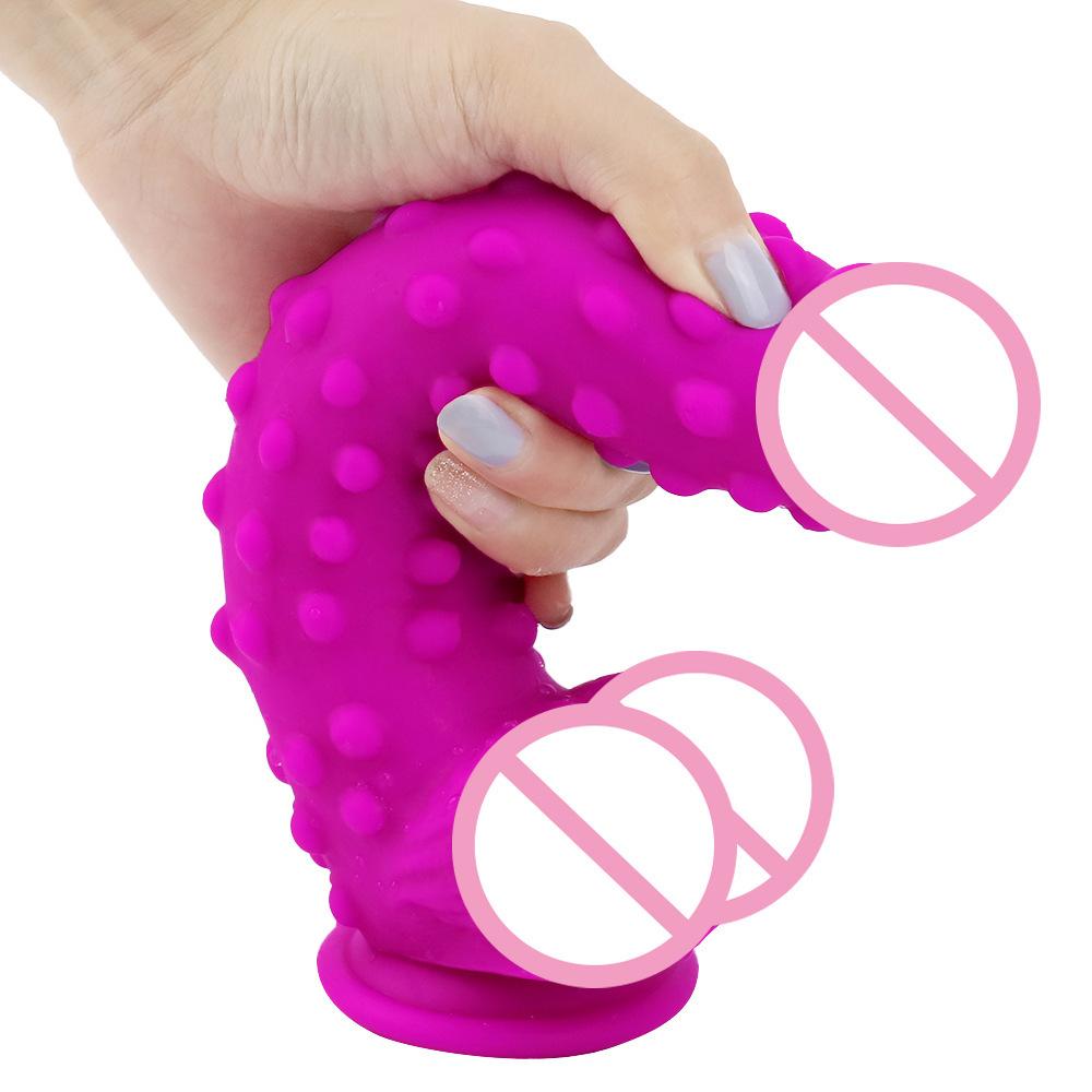 Lila Silikon Dildo Weibliche Farbe Solide Geformter Dildo Alternative Sexuelle Produkte Erwachsener Masturbator