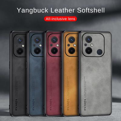 Luxus-Schaffell-PU-Leder-Softcase für Xiaomi Redmi12C Note 12s 12 Pro Plus 11s 11Pro Matte Backcover-Fälle