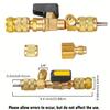 Valve Core Remover Installer Tool, R410A R22 AC Schrader Valve Core Remover, Dual Size 1/4" & 5/16" Port HVAC Valve Core Remova