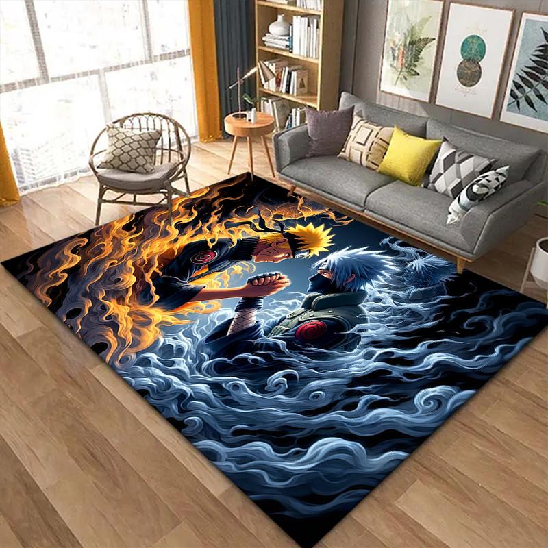 Naruto Anime Carpet Rug for Living Room Bedroom Home Sofa Decoration,Kids Play Non-slip Floor Mat