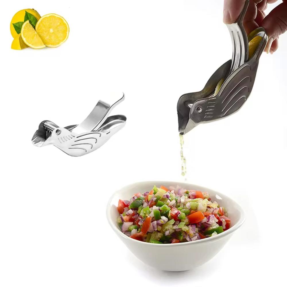 Stainless Steel Bird Shape Lemon Juicer Silver Fruit Squeezer Lemon Juicer Kitchen Gadgets