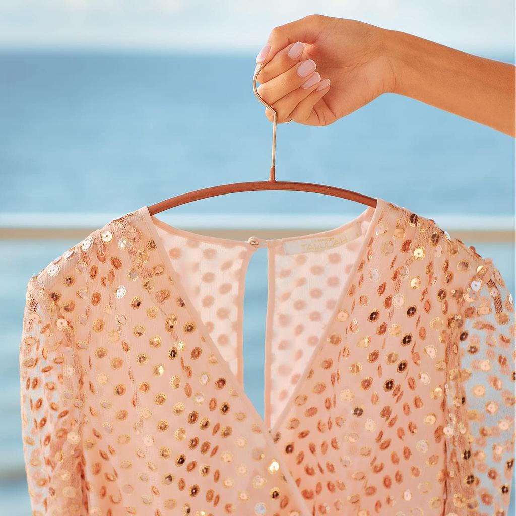 MAWA Economic 40 Hangers of Round Hangers with Rotating Ideal for and X X Cm X X Model (Set 20, Black) Slim, Space-Saving, Non-Slip 360° Hooks,