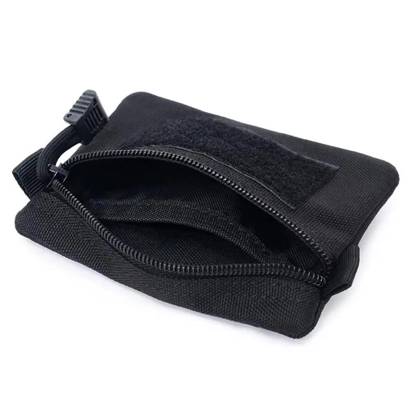 Outdoor Camping EDC Molle Wallet Waterproof Portable Travel Zipper Waist Pouch for Camping Hiking EDC Pouch Camping Equipment