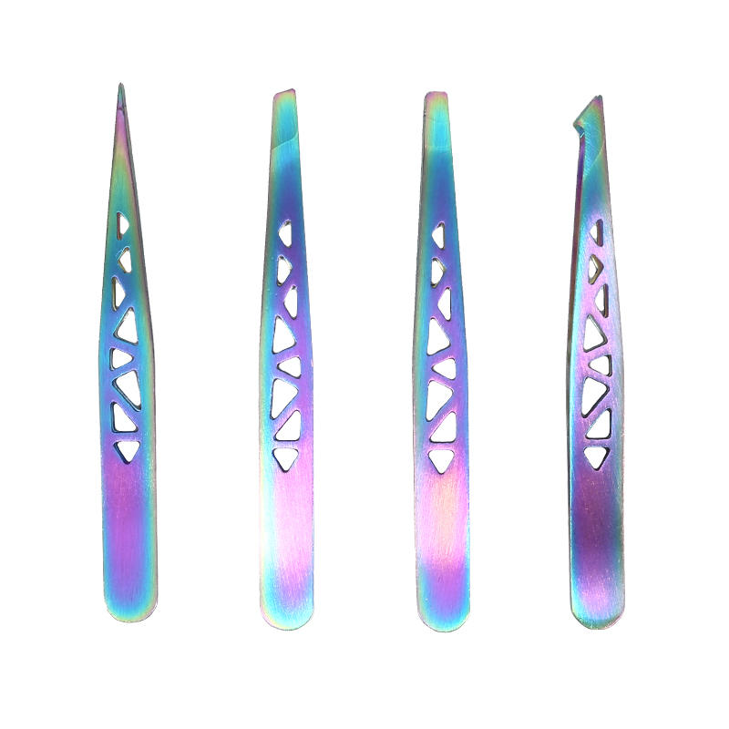 

New 1Set Eyebrow Tweezers High Quality Eyelash Tweezer Hair Removal Eyebrow Trimming Clip Fake Eyelashes Auxiliary Makeup Tools