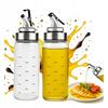 2X Szklany Dozownik Z Podziałką 300 Ml Na Oliwę Ocet Syrop Sos Przyprawy