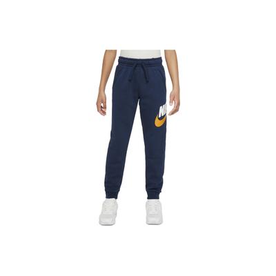 Sportswear Club Fleece Logo Print Cuffed Loose Sweatpants Kids Bottoms Navy-Blue CJ7863-414