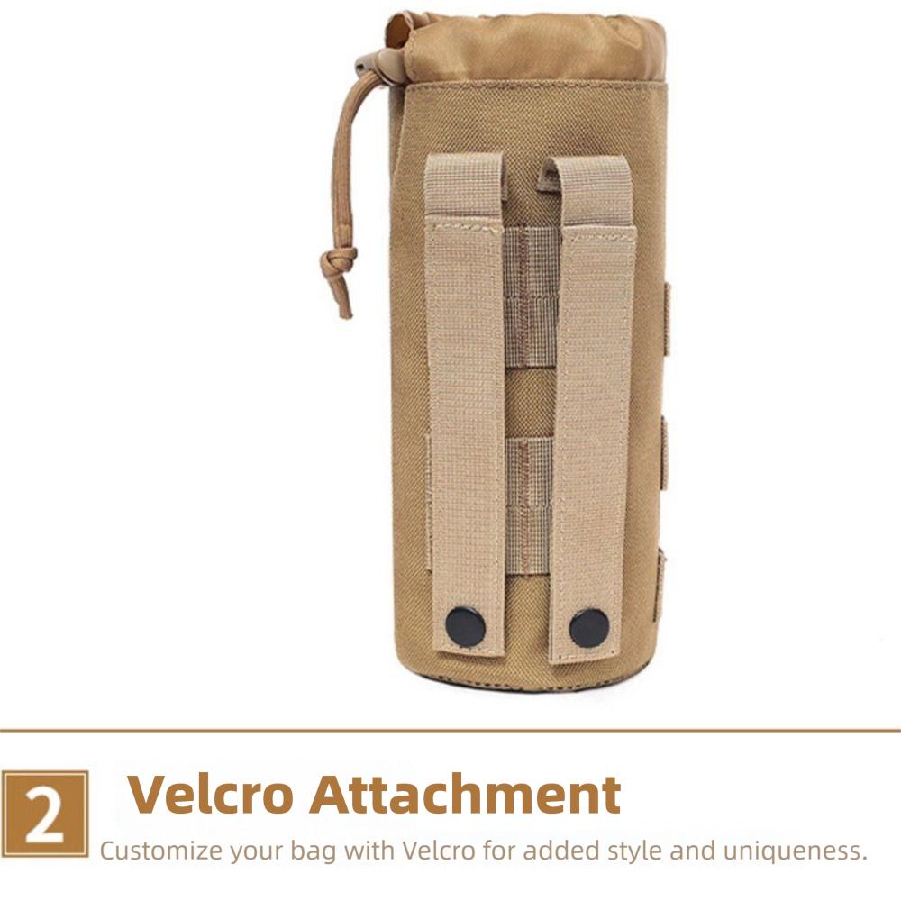Drawstring Camouflage Kettle Carrier Adjustable Bottle Bag Sports Water Bottles Pouch  Outdoor