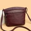 New multi-layer bucket bag messenger bag retro shoulder bag light luxury fashion versatile multi-functional messenger bag women