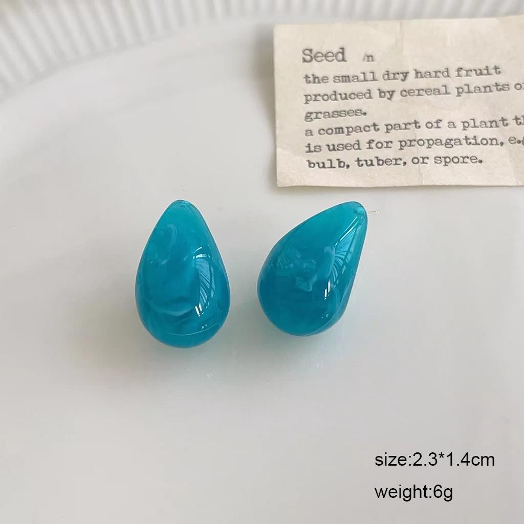 New Blue Color Geometric Earrings for Women Bohemian Flower Butterfly Pendants Female Dangle Earrings 2024 aretes de mujer