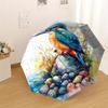 1pc Kingfisher Stone Pattern Umbrella Design Automatic Opening and Closing Umbrella, High-quality Travel Umbrella, Lightweight and Portable, -46