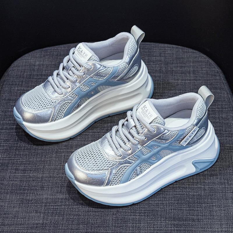 Small Thick-soled Height-increasing Forrest Gump Shoes Women's 2025 Summer New Casual Fashion Versatile Lightweight Thick-soled Women's Shoes