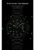 Sanda Men's Luminous Waterproof Quartz Watch with Three Subdials, Six Hands, and Calendar
