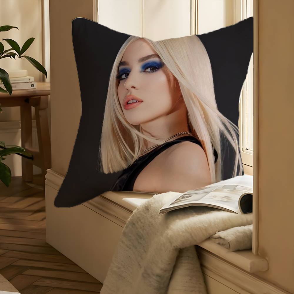 POP Singer A-Ava Max-MT Younger Style Pillow Case Printing Pillowcase Living Room Sofa Cushion Cover Bedroom Room Decor