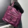 Ladies Spice Girls Tote Bag Large Capacity Vintage Wash Multi-Pocket Shoulder Bag