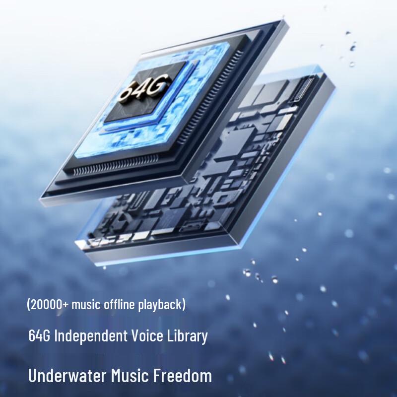 Saina B60 Bone Conduction Open-Ear Sports & Swimming Headphones