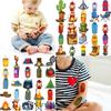 63pcs Temporary Tattoo Hiking Boots Temporary Tattoo Stickers Tent Campfire Cartoon Camp Sleeping Bag For Children Girls