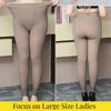 Doiaekv Women Winter Thermal Leggings Women Warm Fleece Tights Sexy High Waist Skin Effect Pantyhose Elastic Thermo Stockings
