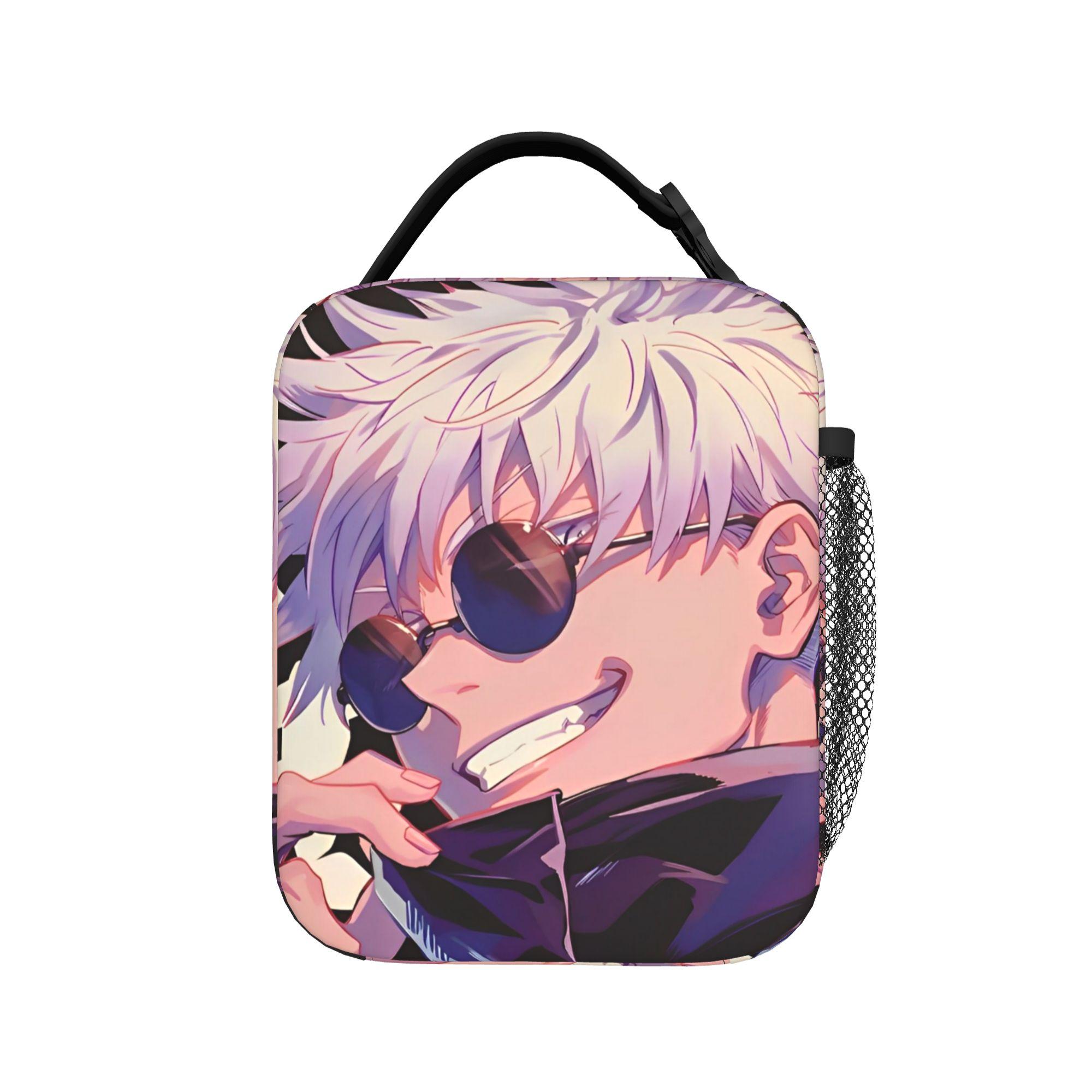 Sacs à déjeuner isothermes Maki Zenin Sac isotherme Réutilisable, Contenant repas Anime Jujutsu Kaisen Sac fourre-tout étanche Boîte à lunch Pochette Bento One Size