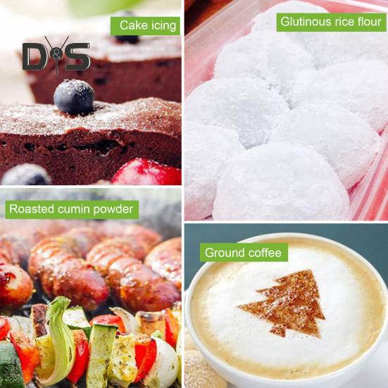 Edelstahl-Gewürzsieb mit Deckel, feines Netz, drehbarer Deckel, Gewürzglas für Pfeffer, Kaffee, Pulver, BBQ, Gewürze, Salz und Zucker in Lebensmittelqualität