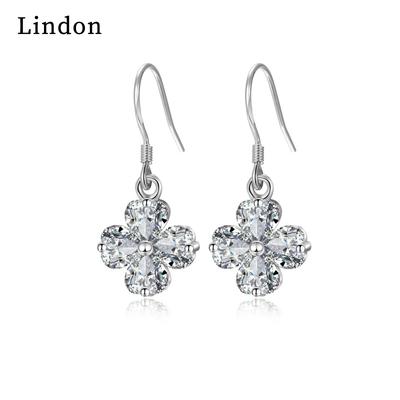 Lindon – boucles d'oreilles en alliage de cuivre et Zircon, boucles d'oreilles pendantes pour femmes, cadeaux de fête de mariage