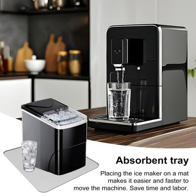 Tappetino assorbente per macchina del ghiaccio, tappetino riutilizzabile per macchina del ghiaccio, tappetino per asciugatura dei piatti, facile da pulire, per cucina