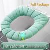 O-Shaped Cartoon Toilet Seat Cushion, Thickened & Washable Knitted Pad
