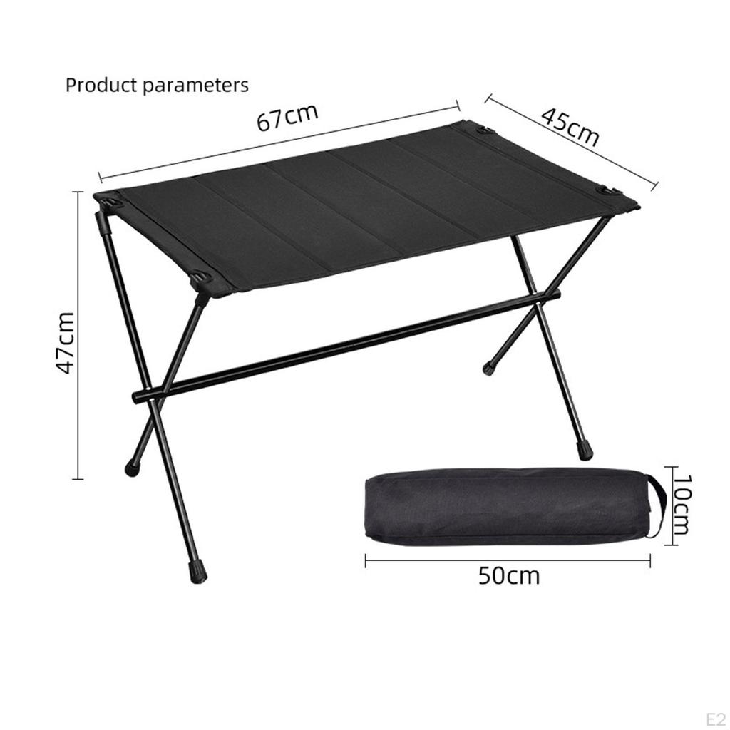Barbecue Table Stand Multifunction Solid with Oxford Cloth Aluminum Alloy Desk for Garden Dining
