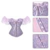 Women's Gothc Sexy Lingerie with Adjustable Belt Elegant Top Bustier Lace Corset Fashion Lace Bustier