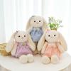Cute Long Cartoon Ears Rabbit Plush Toy Princess Dress Stuffed Sleep Gift Doll