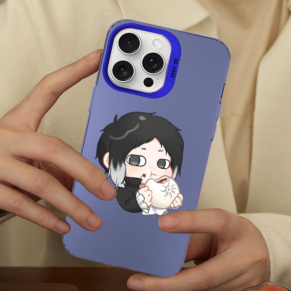 

Чехол для телефона с аниме «Великий из бродячих псов» для iPhone 16 15 14 13 12 11 Pro Max X XR XSMAX 8 7 Plus Матовый ударопрочный задний чехол iPhone 13