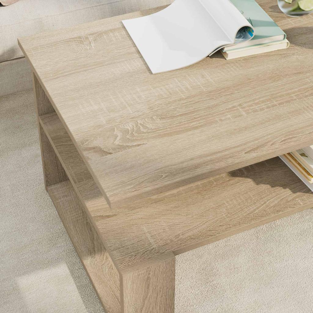 Coffee Table Sonoma Oak 90 x 50 x 40 cm Particleboard
