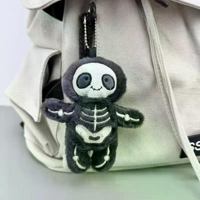 Halloween Giocattolo Peluche Teschio Mummia Divertente Bambola Imbottita Creativa Portachiavi Ciondolo Borsa Decorazione da Appendere Chiavi Regali Divertenti per le Feste