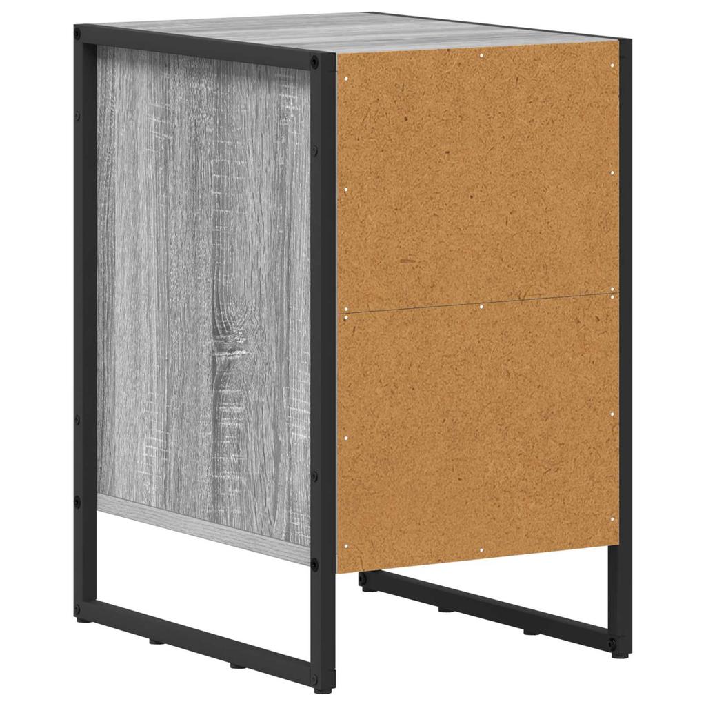 Nightstand Gray Sonoma 39.5 x 30 x 50 cm Particleboard