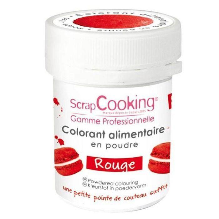 Colorant alimentaire en poudre 15 g - rouge